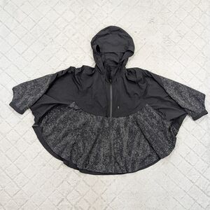 lululemon athletica Black Hooded Poncho Jacket